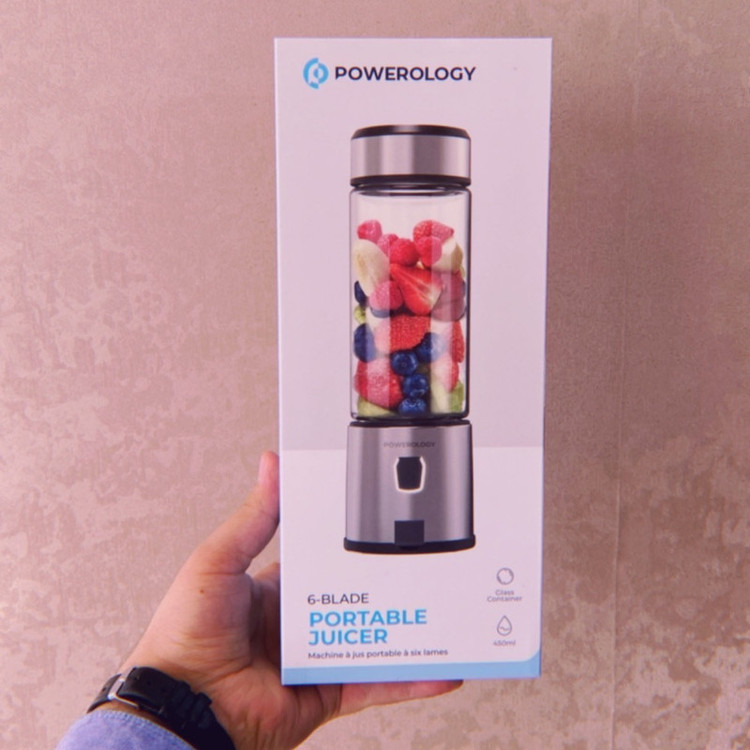 شیکر پاورولوجی مدل شارژی کد 126W Portable گنجایش 0.45 لیتر