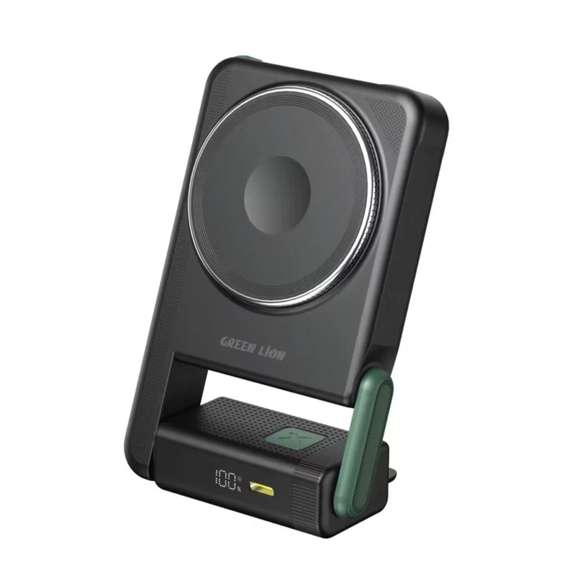 پاوربانک گرین لاین مدل ROTEX MAGSAFE ظرفیت 10000 میلی آمپر ساعت